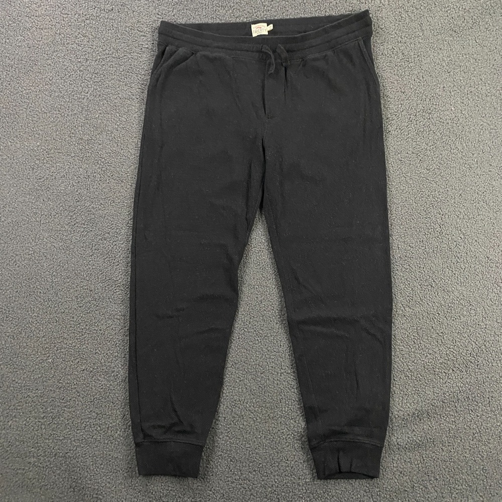 Faherty Jogger Sweatpants Mens XL Knit‎ Drawstring Cotton Blend Gray Lounge